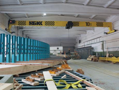 Кран мостовой опорный электрический г/п 1-16 тонн
