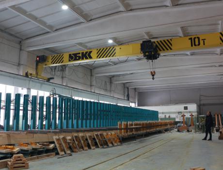 Кран мостовой опорный электрический г/п 16 тонн